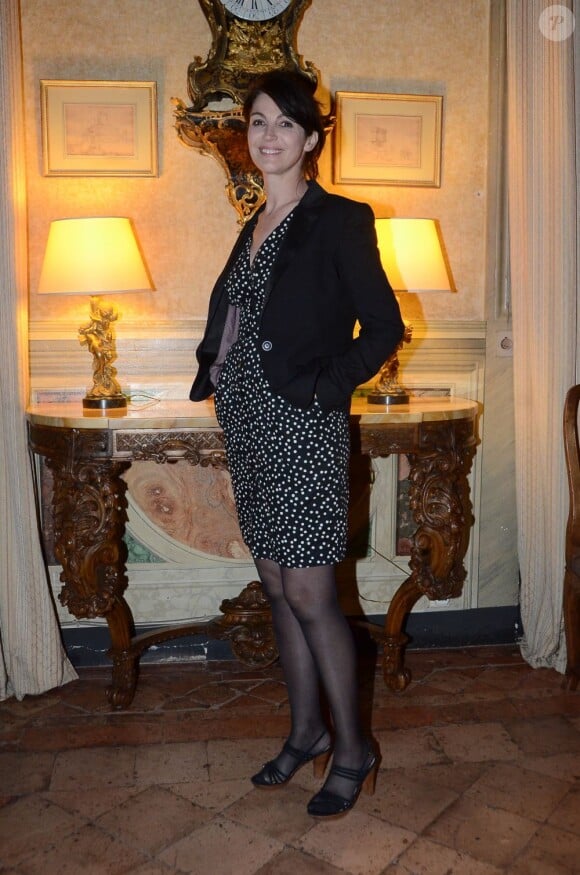 Zabou Breitman lors d'une soirée à l'ambassade de France à Rome le 18 avril 2013 dans le cadre de la manifestation "Rendez-vous avec le nouveau cinéma français"