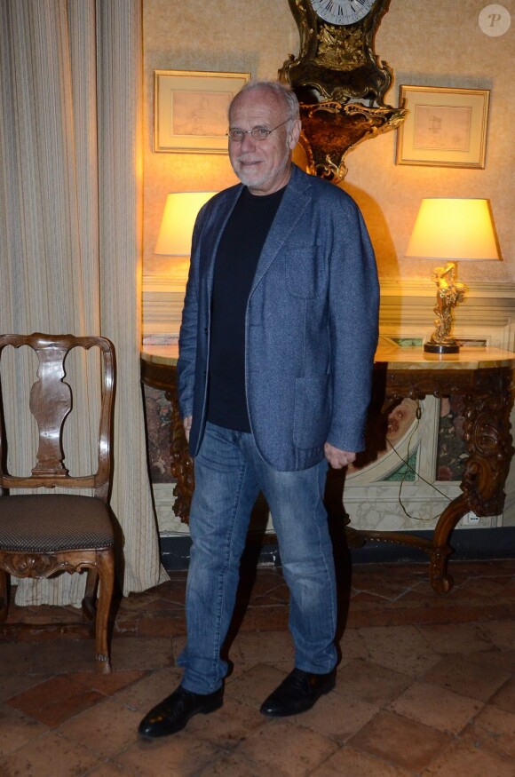 Marco Muller lors d'une soirée à l'ambassade de France à Rome le 18 avril 2013 dans le cadre de la manifestation "Rendez-vous avec le nouveau cinéma français"