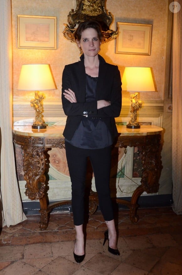 Hélène Fillières lors d'une soirée à l'ambassade de France à Rome le 18 avril 2013 dans le cadre de la manifestation "Rendez-vous avec le nouveau cinéma français"