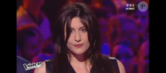 Sarah Caillibot dans The Voice 2 le samedi 20 avril 2013 sur TF1