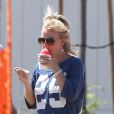 Britney Spears est allée soutenir ses fils, Sean et Jayden, lors d'un match de football à Woodland Hills, le 21 avril 2013.