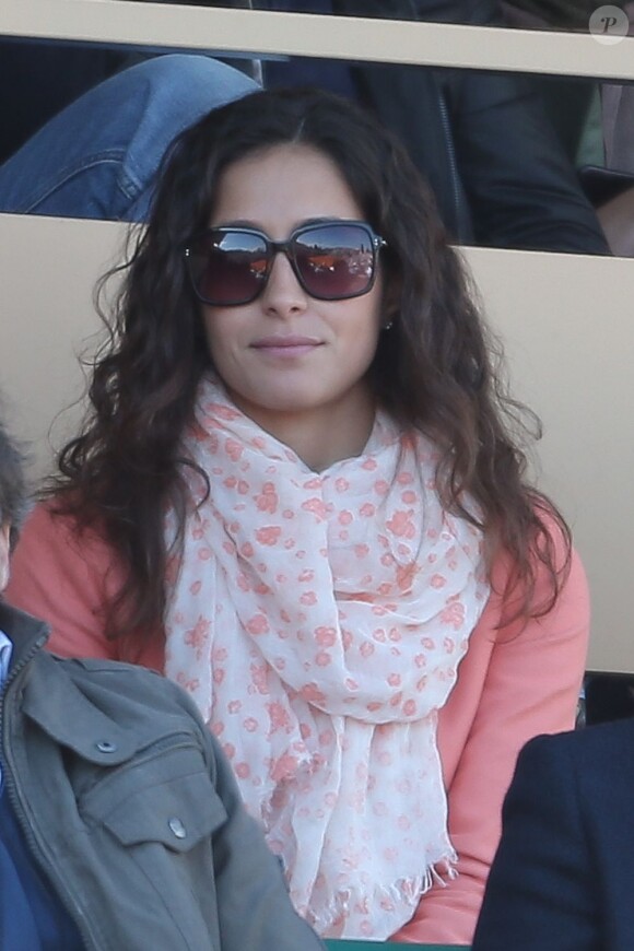 Xisca Perello, compagne de Rafael Nadal lors de la finale de tennis du Monte Carlo Rolex Masters 1000 à Monaco le 21 Avril 2013