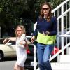 Jennifer Garner et sa fille Violet à Los Angeles, le 21 avril 2013