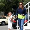 Jennifer Garner et sa fille Violet à Los Angeles, le 21 avril 2013