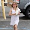 Jennifer Garner fait du shopping avec sa fille Violet à Brentwood, le 21 avril 2013