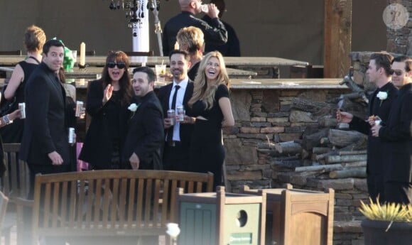 Belle journée pour Justin Timberlake qui assiste au mariage de ses amis Nick Chastain et Kiana Bessa à Millington, le 14 avril 2013.
Photo exclusive