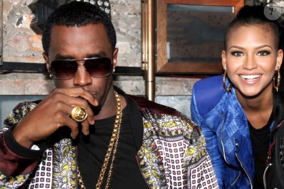 Diddy célèbre le succès de la mixtape RockAByeBaby de sa chérie Cassie au SL Lounge. New York, le 21 avril 2013.