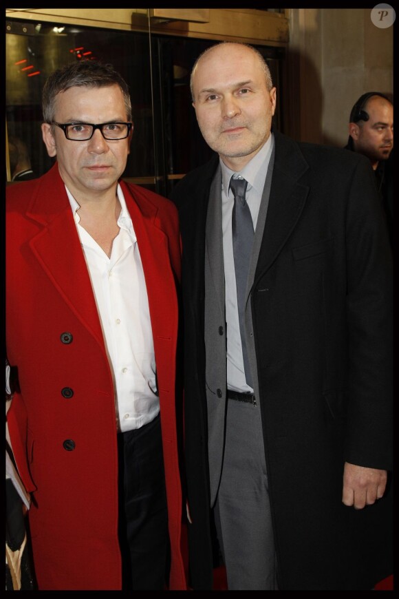 Philippe Torreton et Alain Marécaux le 24 février 2012 lors des César