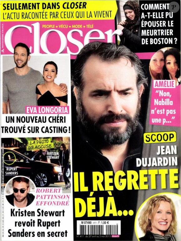Le magazine Closer du samedi 27 avril 2013