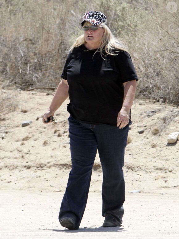Debbie Rowe dans un centre equestre à Palmdale en Californie, le 27 avril 2013.