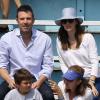 Après quelques courses réalisées au Farmer's Market de Brentwood, Jennifer Garner, Ben Affleck et leurs filles se sont rendus à l'école de Palisades où Seraphina et Violet ont participé à une compétition sportive. Le 28 avril 2013 à Los Angeles.