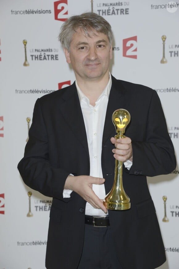 Francois Loriquet à la première édition de la cérémonie du Palmarès du théâtre 2013 à la Plaine Saint-Denis, le 28 avril 2013.