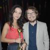 Marie-Julie Baup et son époux Lorant Deutsch à la première édition de la cérémonie du Palmarès du théâtre 2013 à la Plaine Saint-Denis, le 28 avril 2013.