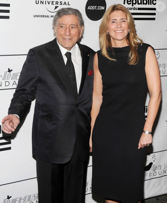 Tony Bennett et son épouse, Susan Crow, à New York, le 21 mars 2013.