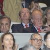Le roi Juan Carlos Ier d'Espagne assistait le 30 avril 2013 à San Bernabeu à la demi-finale retour de Ligue des Champions opposant le Real Madrid au Borussia Dortmund, vainqueur 4-1 à l'aller. La victoire 2-0 des merengue n'a pas suffi...