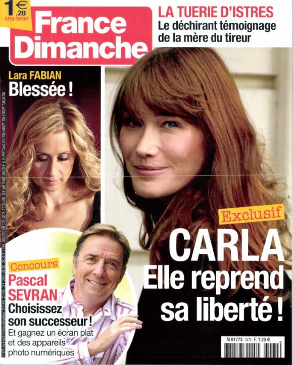 France Dimanche à paraître le 3 mai 2013.
