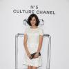 Anna Mouglalis à l'exposition "N°5 Culture Chanel" au Palais de Tokyo à Paris le 3 mai 2013. L'exposition "N°5 Culture Chanel" retrace l'histoire et les secrets, jusqu'alors bien gardés, du mythique parfum de la maison Chanel.