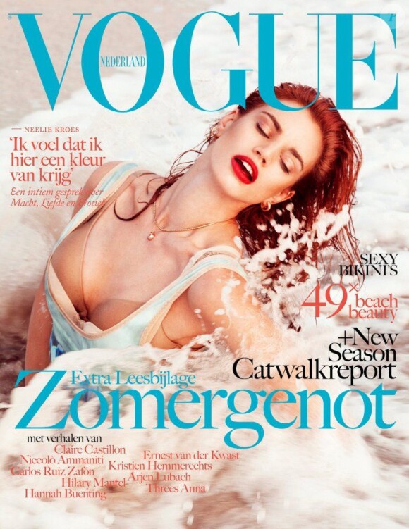 Rianne Ten Haken en couverture du Vogue néerlandais, juillet 2012.