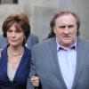 Gerard Depardieu et Jacqueline Bisset sur le tournage du film "Dominique Strauss-Kahn" a New York le 3 mai 2013.