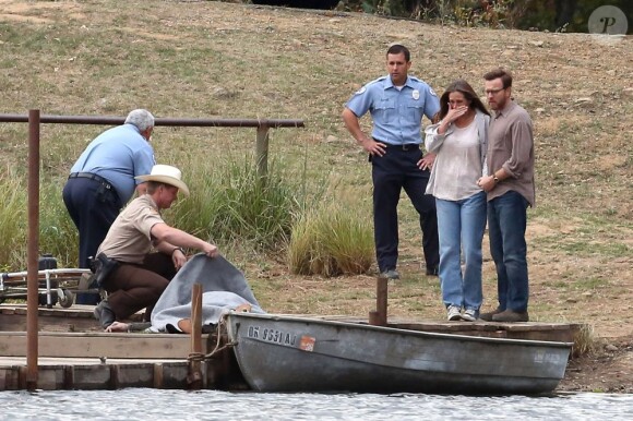 Julia Roberts et Ewan McGregor pendant le tournage d'August: Osage County le 4 octobre 2012.