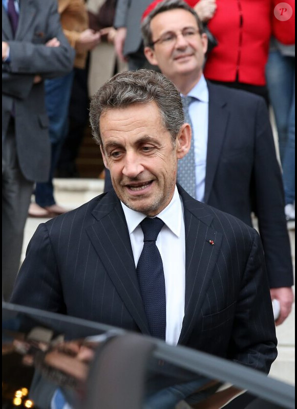 Nicolas Sarkozy le 16 avril 2013 à Neuilly.