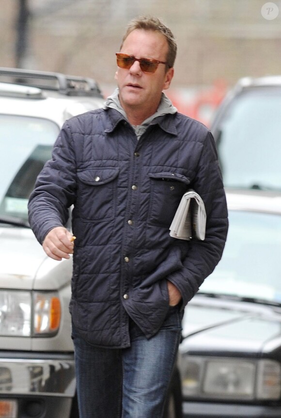Kiefer Sutherland à New York le 23 avril 2013.