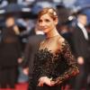 La princesse Clotilde de Savoie (Courau), habillée en Elie Saab, lors de la montée des marches du premier jour du Festival de Cannes le 15 mai 2013