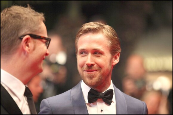Nicolas Winding Refn au côté de Ryan Gosling pour Drive à Cannes 2011.