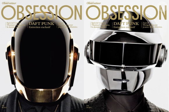 Daft Punk en couverture du magazine "Obsession", mai 2013.
