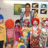 La princesse Stéphanie de Monaco à l'école du Parc, à Monaco le 15 mai 2013, pour découvrir les créations des élèves à l'occasion de la manifestation "Rencontre autour des Arts... et du Cirque".