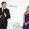 Colin Firth et Caroline Scheufele lors de la soirée des Trophées Chopard pendant le Festival de Cannes le 16 mai 2013