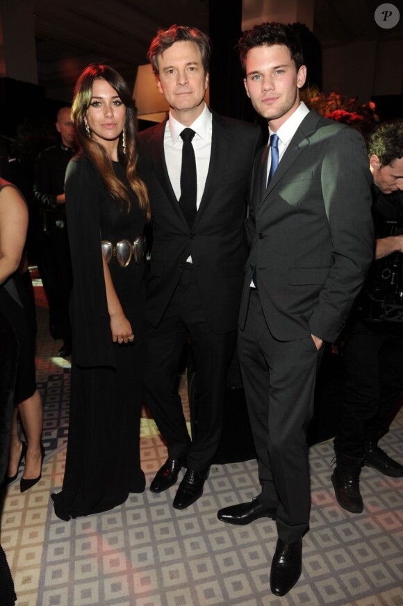 La soirée des Trophées Chopard lors du Festival de Cannes le 17 mai 2013 : Blanca Suarez, Colin Firth et Jeremy Irvine