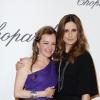 La soirée des Trophées Chopard lors du Festival de Cannes le 17 mai 2013 : Caroline Scheufele et Livia Firth