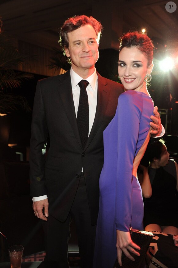 La soirée des Trophées Chopard lors du Festival de Cannes le 17 mai 2013 : Colin Firth et Paz Vega
