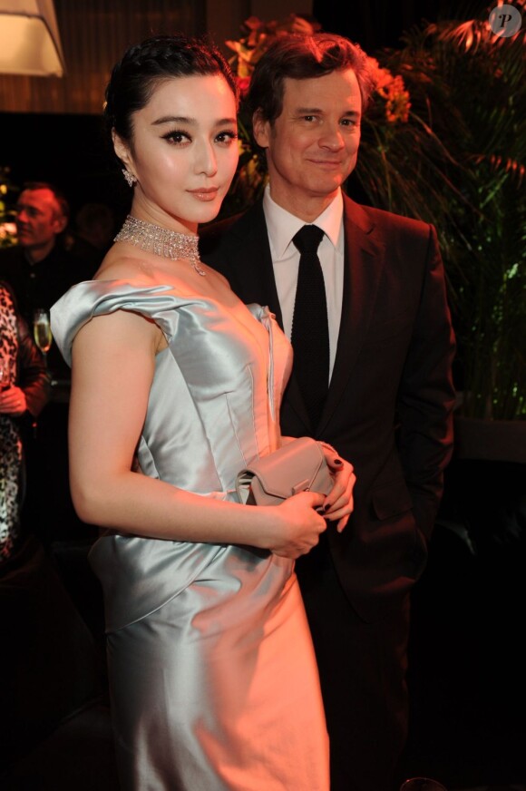 La soirée des Trophées Chopard lors du Festival de Cannes le 17 mai 2013 : Fan Bing Bing et Colin Firth