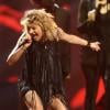 La chanteuse Amandine Bourgeois, en répétitions sur la scène de la Malmo Arena en Suède, le 17 mai 2013. La chanteuse représentera la france au concours de l'Eurovision qui se tiendra le 18 mai 2013.