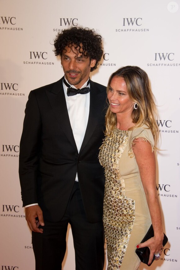 Tomer Sisley (habillé en Ermenegildo Zegna) et Agathe de la Fontaine à la soirée IWC "For the Love of Cinema" à l'Hôtel Eden Roc au Cap d'Antibes, le 19 Mai 2013.