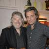 Didier Lockwood et Yvan Le Bolloc'h lors de la conférence de presse pour le Festival Jazz Musette des Puces au restaurant "Ma Cocotte" à Paris, le 17 mai 2013.