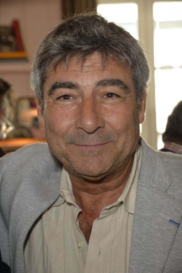 Patrice Drevet à la conférence de presse pour le Festival Jazz Musette des Puces au restaurant "Ma Cocotte" à Paris, le 17 mai 2013.