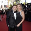 Laurence Ferrari (robe Paule Ka) et son mari Renaud Capuçon au 66e Festivak de Cannes.