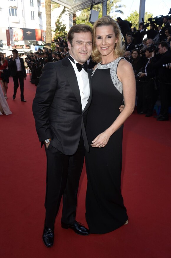 Laurence Ferrari (robe Paule Ka) et son mari Renaud Capuçon au 66e Festivak de Cannes.