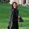 Eva Longoria à la cérémonie de reprise de diplôme de son Master's Degree à la California State University à Northridge en Californie, le 22 mai 2013.
