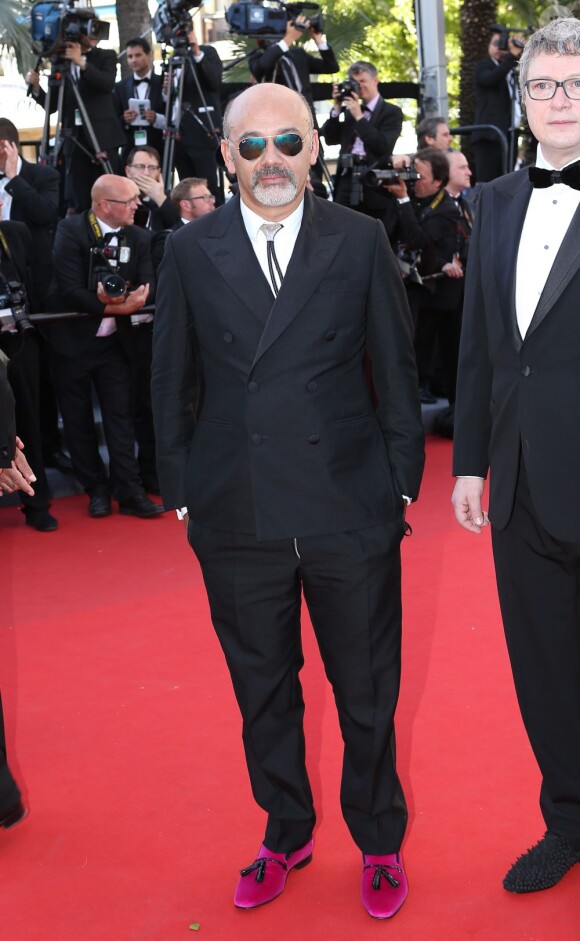 Christian Louboutin - Montée des marches du film "Nebraska" du réalisateur Alexander Payne, présenté en compétition, lors du 66e Festival de Cannes, le 23 mai 2013.