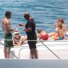 Exclusif - Le sex-symbol Patrick Dempsey en famille sur un yacht aux Caraïbes le 17 mai 2013