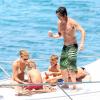 Exclusif - Patrick Dempsey en famille sur un yacht aux Caraïbes le 17 mai 2013