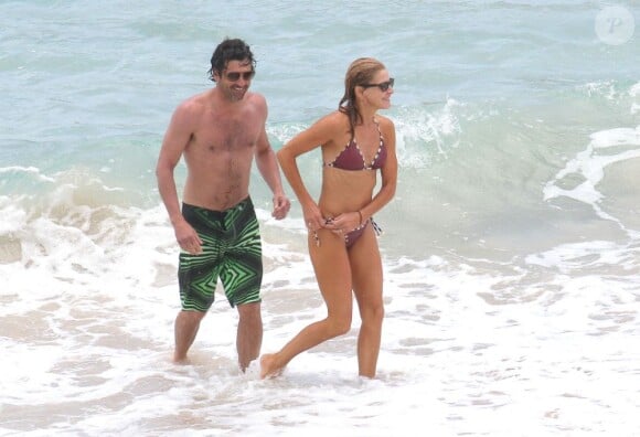 Exclusif - Patrick Dempsey en famille aux Caraïbes le 14 mai 2013