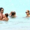 Exclusif - Patrick Dempsey en famille aux Caraïbes le 14 mai 2013