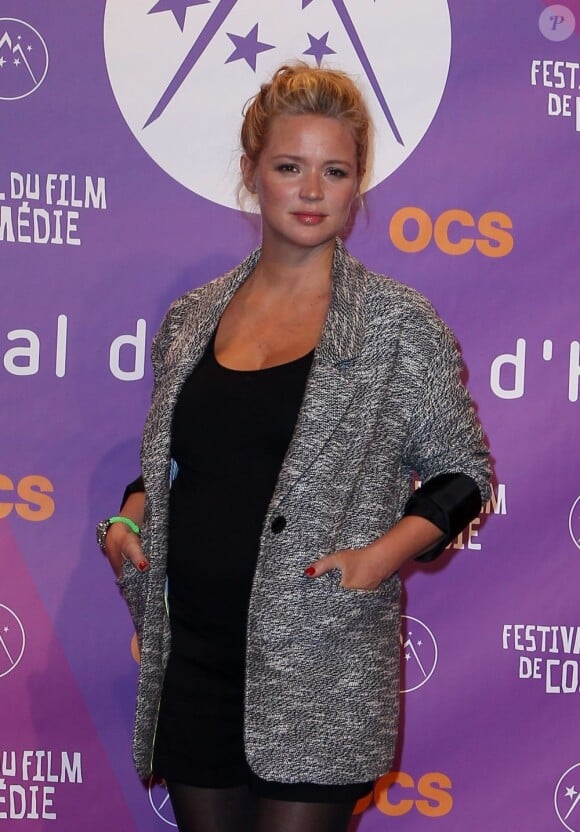Virginie Efira (enceinte) à la soiree de clôture du 16eme Festival international du film de comédie de l'Alpe d'Huez, le 19 janvier 2013.