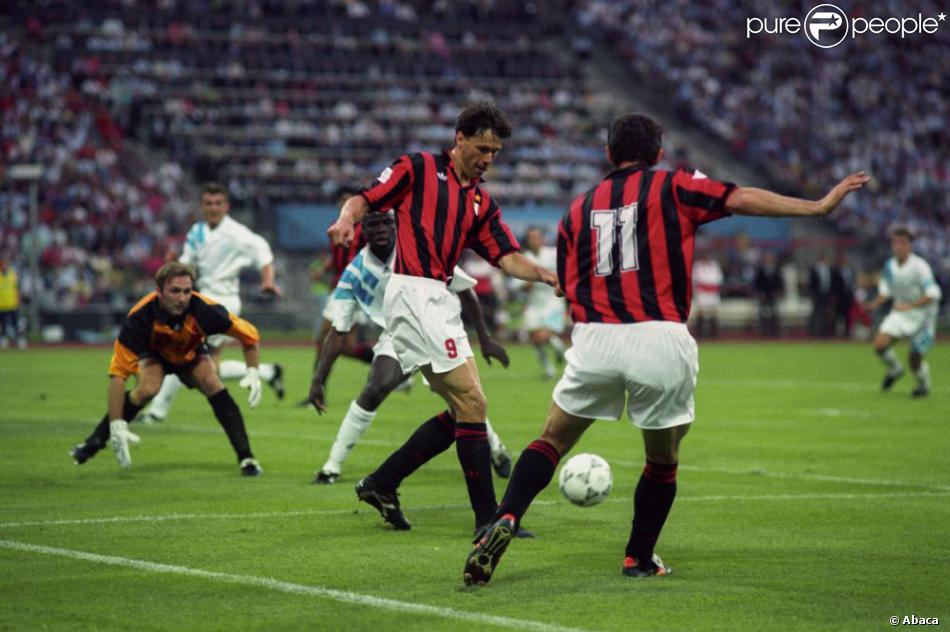 Finale de la Ligue des Champions le 26 mai 1993 à Munich entre l&#039;OM et le Milan AC (1-0).