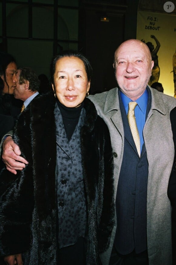 Jean-Pierre Coffe et son autre épouse en 2003.